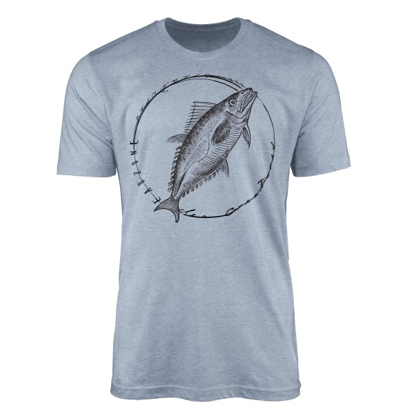 T-Shirt Tiefsee Fische - Serie: Sea Creatures , feine Struktur und sportlicher Schnitt / Sea 098