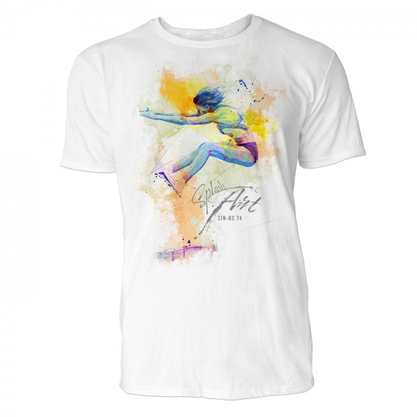 Wakeboarderin Sinus Art ® T-Shirt Crewneck Tee with Frontartwork