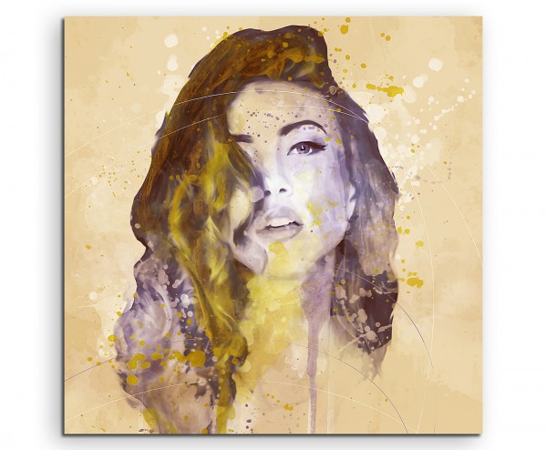 Miranda Aqua 60x60cm Wandbild Aquarell Art