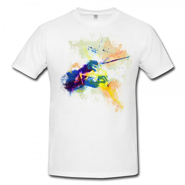 Dirigent Herren T- Shirt , Stylisch aus Paul Sinus Aquarell Color