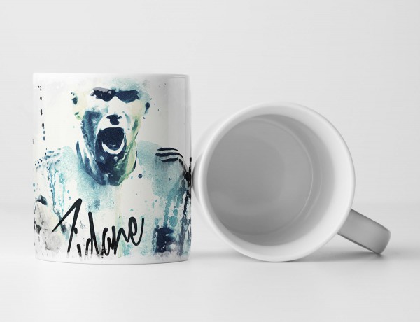 Zinedine Zidane II Tasse als Geschenk, Design Sinus Art