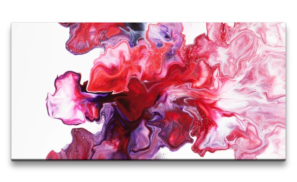 Leinwandbild 120x60cm Wasserfarben Kunstvoll Abstrakt Schön Dekorativ