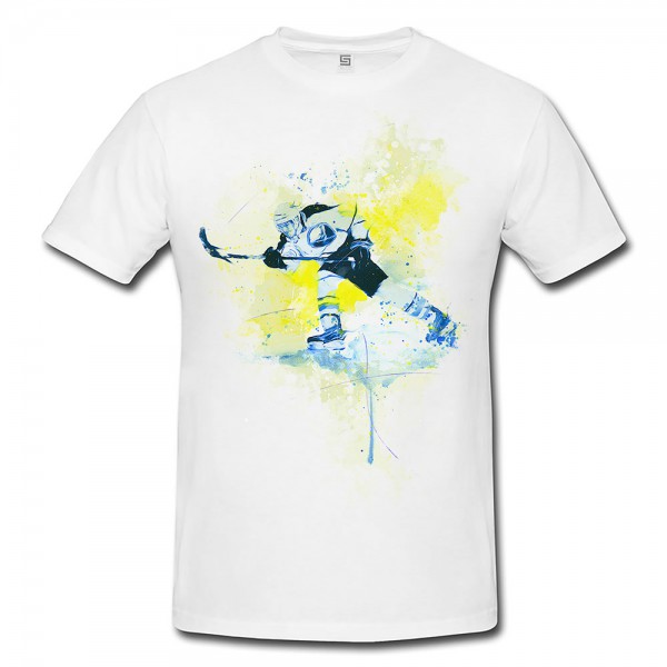 Eishockey I Premium Herren und Damen T-Shirt Motiv aus Paul Sinus Aquarell