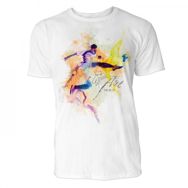 Fußballer Sinus Art ® T-Shirt Crewneck Tee with Frontartwork