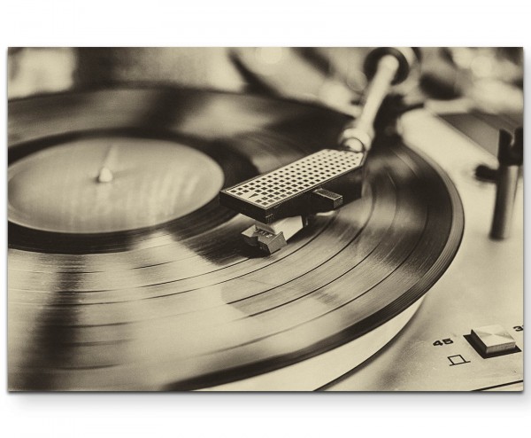 Vinylrekorder  Retro - Leinwandbild