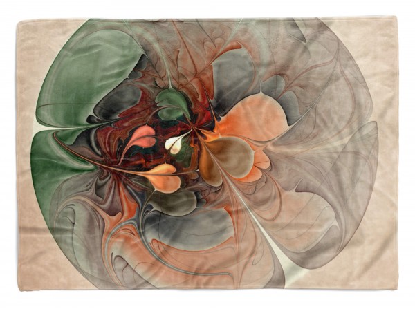 Handtuch Strandhandtuch Saunatuch Kuscheldecke mit Fotomotiv abstraktes Muster Kunstvoll