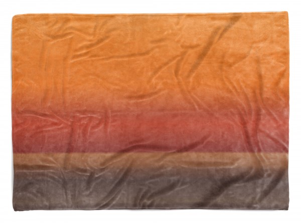 Handtuch Strandhandtuch Saunatuch Kuscheldecke mit Fotomotiv Horizont Abstrakt Rot Himmel
