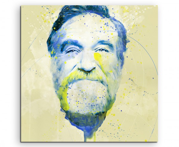 Robin Williams Aqua 60x60cm Wandbild Aquarell Art