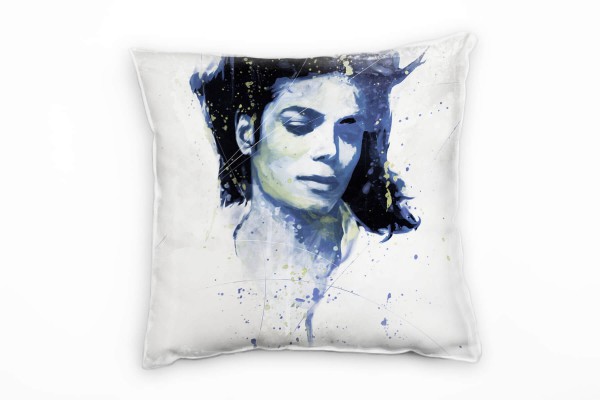 Michael Jackson V Deko Kissen Bezug 40x40cm für Couch Sofa Lounge Zierkissen