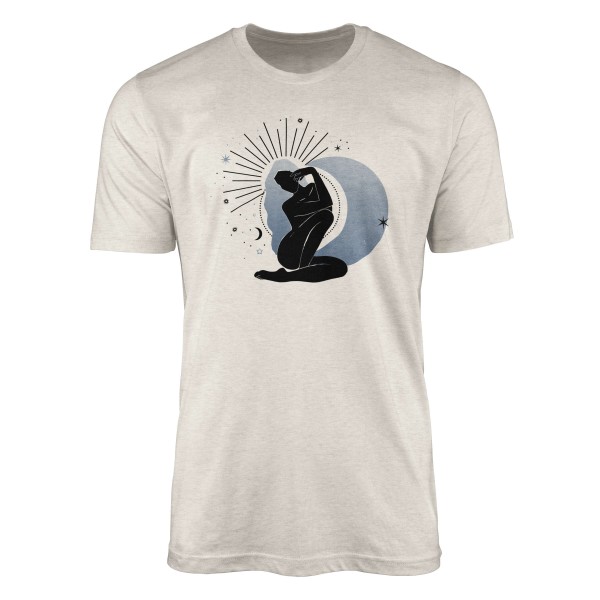 Herren Shirt 100% gekämmte Bio-Baumwolle T-Shirt Astrologie Mondenergie Motiv Nachhaltig Ökomode au