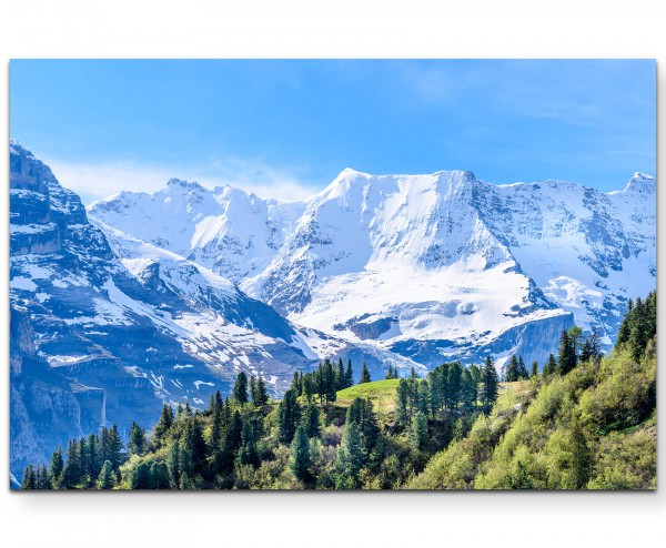 Alpenlandschaft in der Schweiz - Leinwandbild