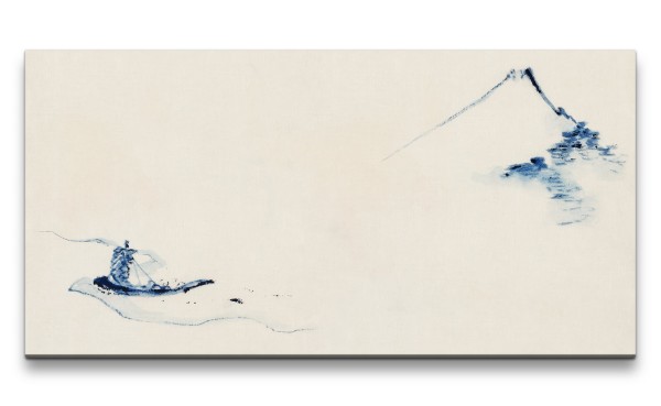 Remaster 120x60cm Katsushika Hokusai japanische Kunst Minimal Zeitlos Harmonie Einfach