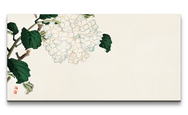 Remaster 120x60cm Traditionelle japanische Kunst Zeitlos Feng Shui Harmonie Blume Blüte Wunderschön