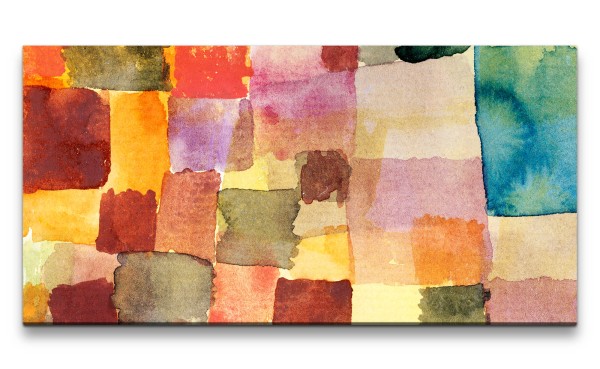 Remaster 120x60cm Paul Klee Expressionismus berühmtes Gemälde Farbenfroh