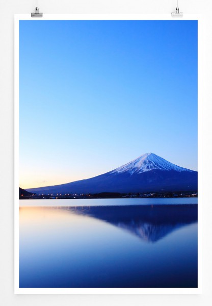 60x90cm Landschaftsfotografie Poster Mount Fuji in Japan