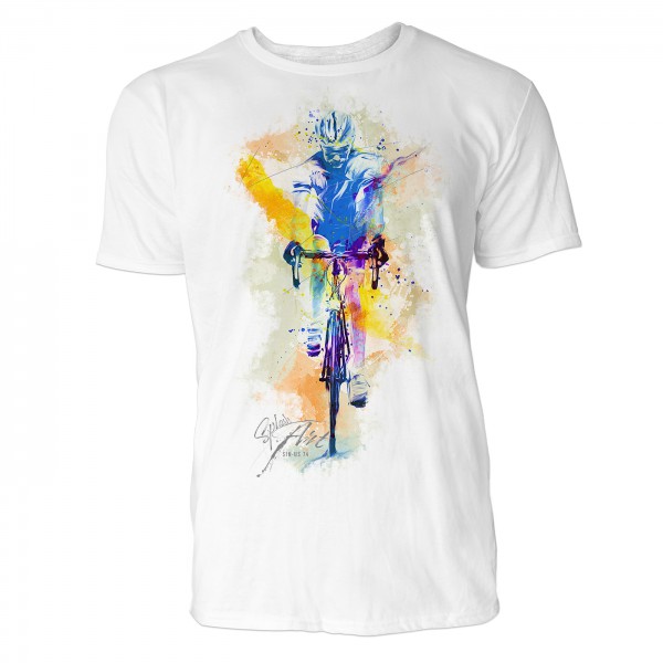 Radsport frontal Sinus Art ® T-Shirt Crewneck Tee with Frontartwork