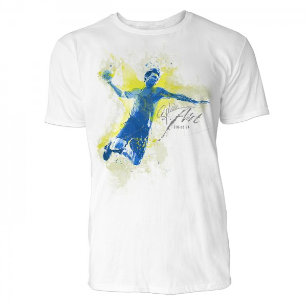 Handballer Sinus Art ® T-Shirt Crewneck Tee with Frontartwork