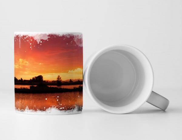 Tasse Geschenk Orange Pink – Sonnenuntergang