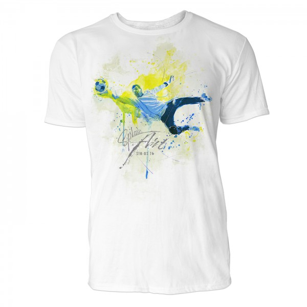 Fußball Torwart Sinus Art ® T-Shirt Crewneck Tee with Frontartwork