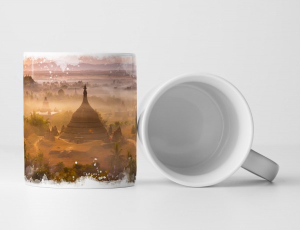 Tasse Geschenk Himmel über Myanmar – Sonnenaufgang