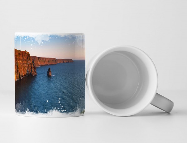 Tasse Geschenk Landschaftsfotografie - Cliffs of Moher bei Sonnenaufgang