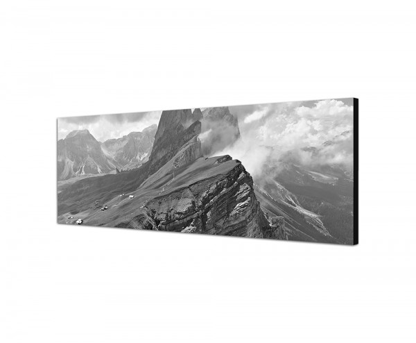 150x50cm Italien Alpen Landschaft Gebirge Wolken