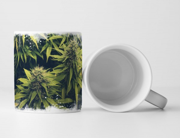 Tasse Geschenk Marihuana Pflanzen