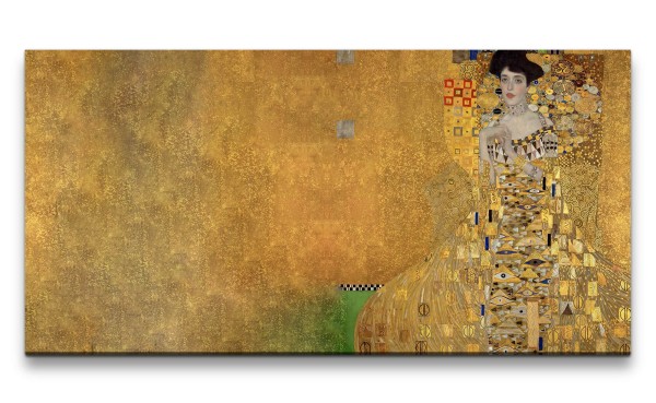 Remaster 120x60cm Gustav Klimt's Adele Bloch-Bauer I Gold Dekorativ Vintage Berühmt