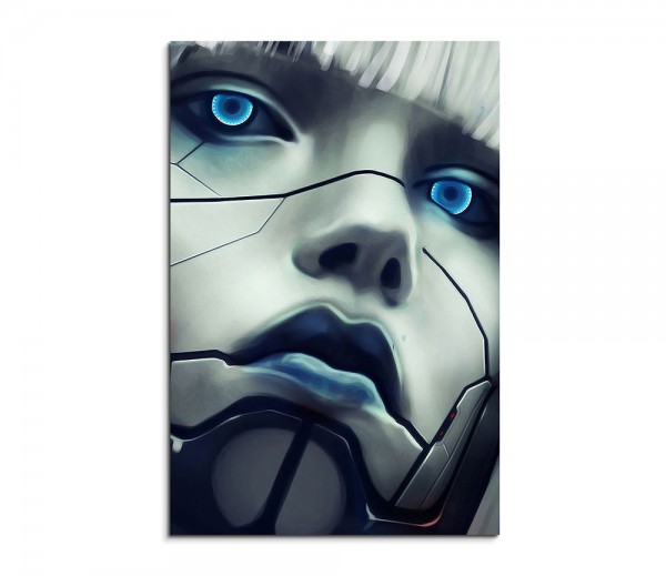 Robot Face Girl 90x60cm