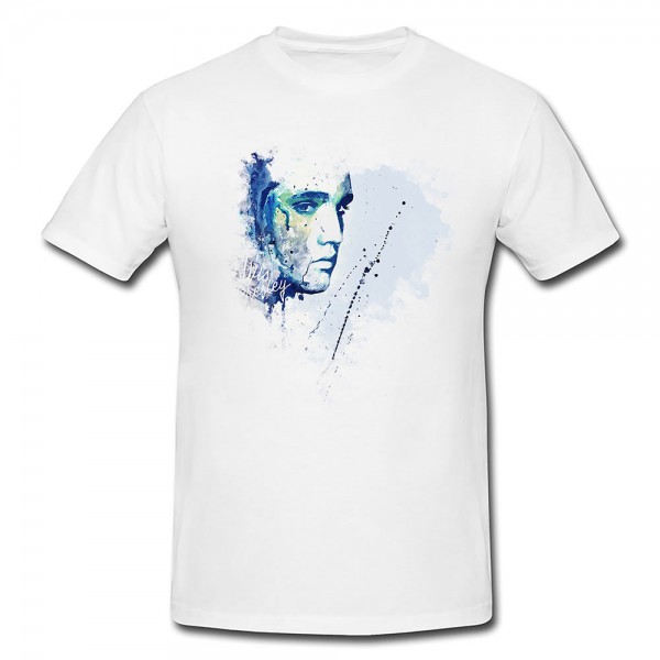 Elvis Presley Premium Herren und Damen T-Shirt Motiv aus Paul Sinus Aquarell