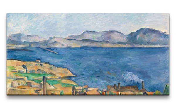 Remaster 120x60cm Paul Cézanne weltberühmtes Wandbild The Bay of Marseille