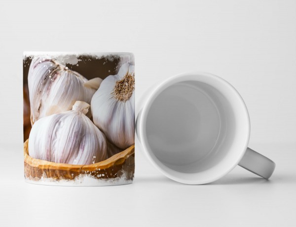 Tasse Geschenk Foodfotografie – Knoblauch in der Schale