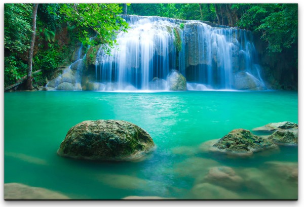 Wasserfall in Thailand Wandbild in verschiedenen Größen