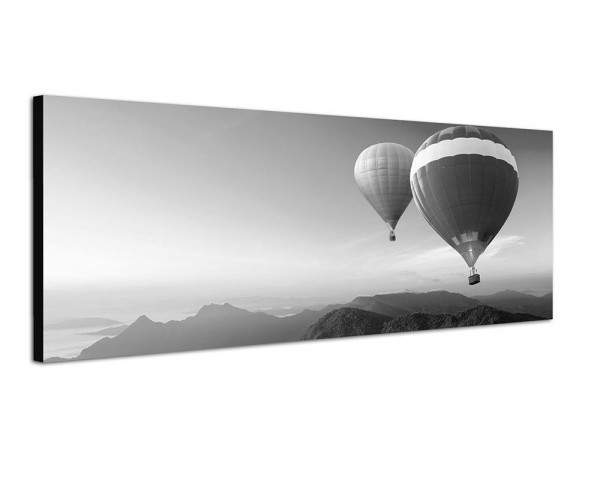 150x50cm Heißluftballons Berge Landschaft