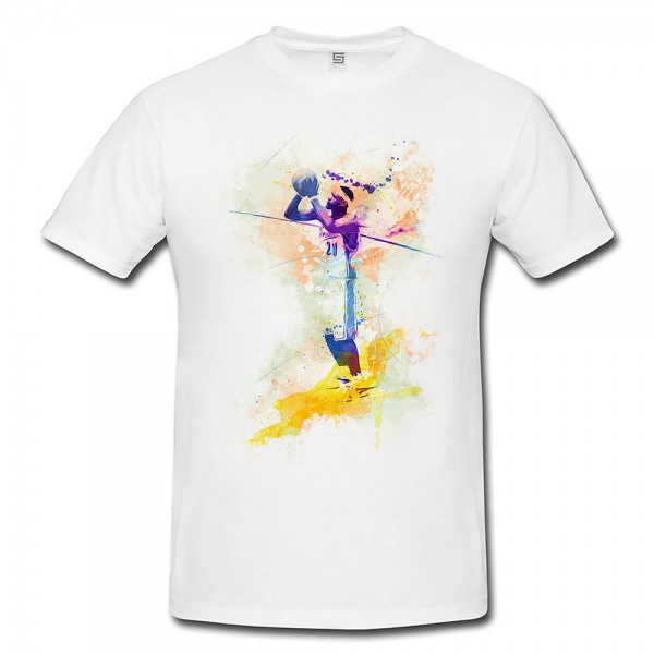 Basketball VII Herren und Damen T-Shirt Sport Motiv aus Paul Sinus Aquarell