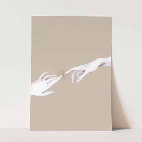 Pastelltöne weiße Hände Berührung Feminin Dekorativ Kunstvoll