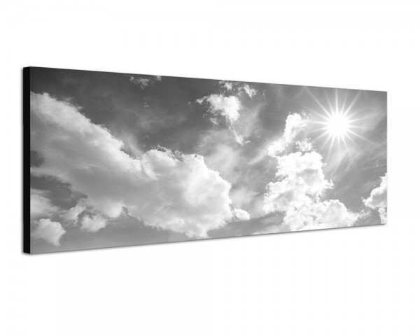 150x50cm Himmel Wolken Sonne Hintergrund