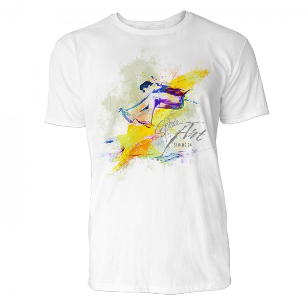 Wakeboard Sinus Art ® T-Shirt Crewneck Tee with Frontartwork