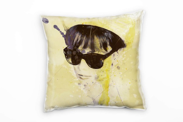 Audrey Hepburn I Deko Kissen Bezug 40x40cm für Couch Sofa Lounge Zierkissen