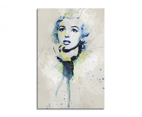 Marilyn Monroe I Aqua 90x60 cm Aquarell Kunstbild