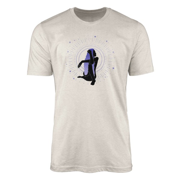 Herren Shirt 100% gekämmte Bio-Baumwolle T-Shirt Astrologie junge Frau Motiv Nachhaltig Ökomode aus