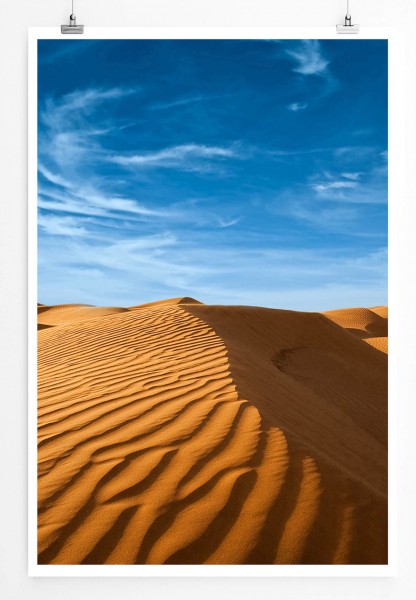 Landschaftsfotografie 60x90cm Poster Nordafrikanische Wüste