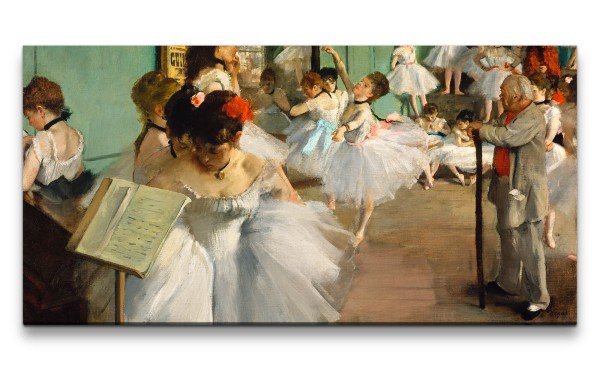 Remaster 120x60cm Edgar Degas weltberühmtes Wandbild The Dance Class zeitlose Kunst Ballerina