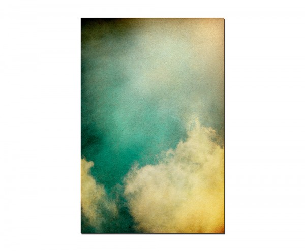 120x80cm Wolken Schleier grün abstrakt