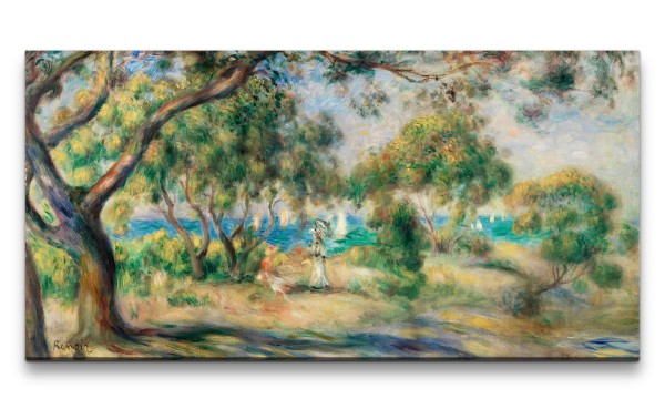 Remaster 120x60cm Pierre-Auguste Renoir weltberühmtes Wandbild Impressionismus Bois de la Chaise