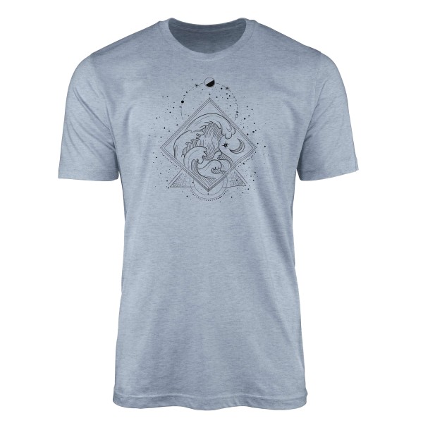 Premium T-Shirt Alchemy Serie Symbole angenehmer Tragekomfort feine Struktur No.0068
