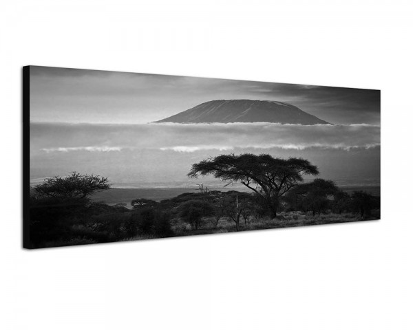 150x50cm Afrika Kilimandscharo Sonnenuntergang Natur