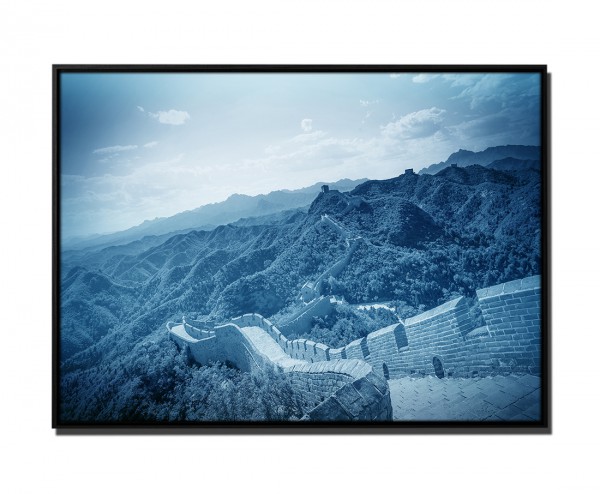 105x75cm Leinwandbild Petrol Chinesische Mauer China Landschaft