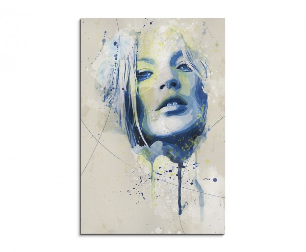 Kate Moss I Aqua 90x60cm Aqua Art Wandbild