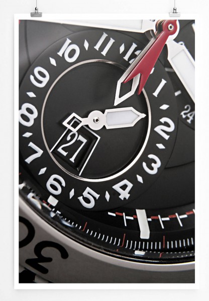 Künstlerische Fotografie 60x90cm Poster Luxuriöse Schweizer Uhr